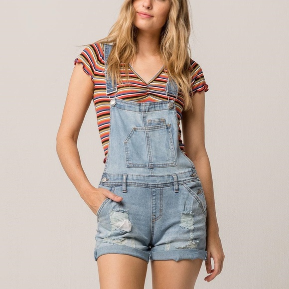 gap overall shorts womens